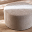 Hocker Blair rund Chenille beige ø70 cm