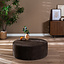 Hocker Blair rund Chenille braun ø100 cm