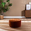 Hocker Chloe rund Chenille terrakotta ø70 cm