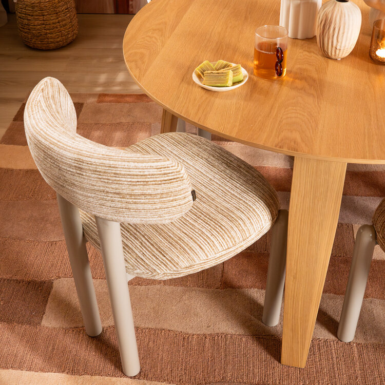 Esszimmerstuhl Bolt Chenille beige/taupe