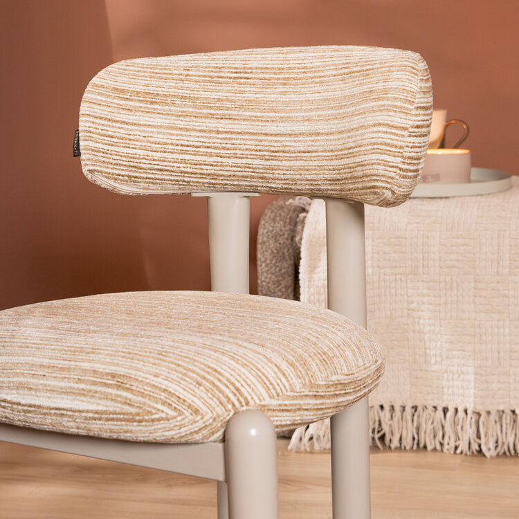 Esszimmerstuhl Bolt Chenille beige/taupe