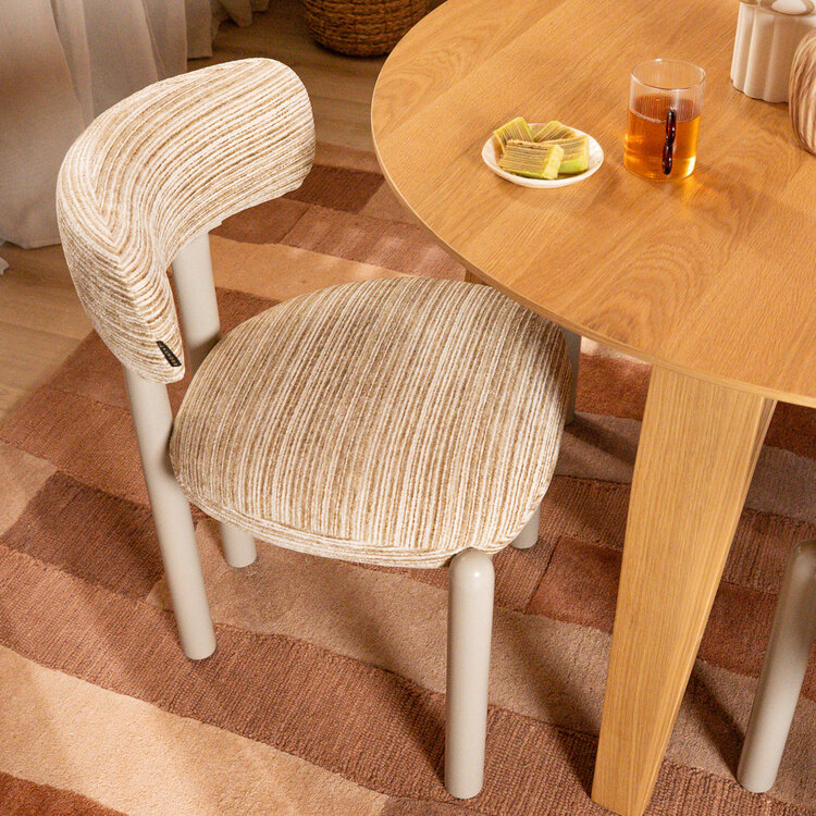 Esszimmerstuhl Bolt Chenille beige/taupe