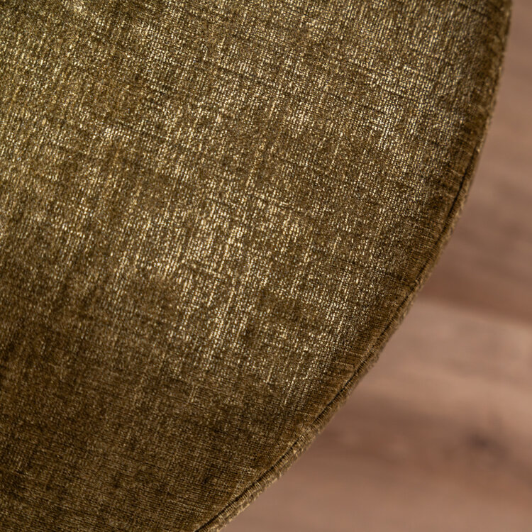 Hocker Elle rund Chenille olivgrün ø70 cm