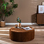Hocker Elle rund Chenille kupfer ø100 cm