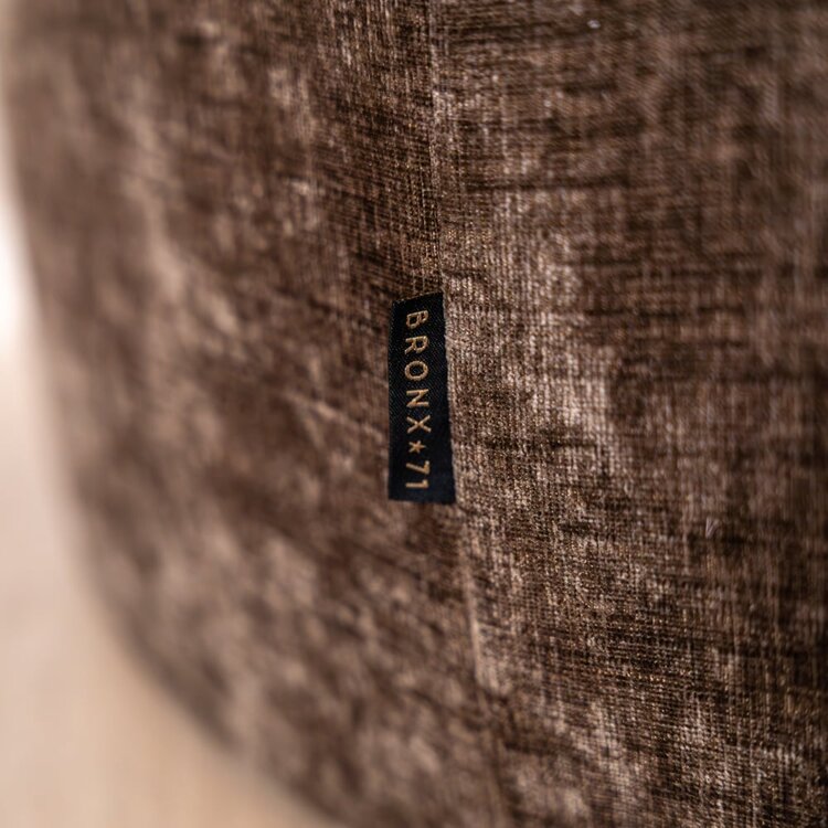 Hocker Elle rund Chenille mocha ø100 cm
