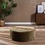 Hocker Elle rund Chenille olivgrün ø100 cm
