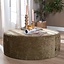 Hocker Elle rund Chenille olivgrün ø100 cm