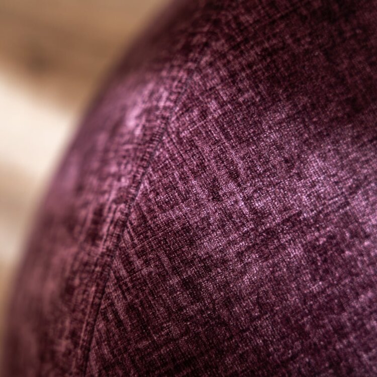 Hocker Elle rund Chenille lila ø100 cm