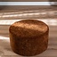 Hocker Elle rund Chenille kupfer ø70 cm