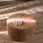 Hocker Elle rund Chenille peach ø70 cm