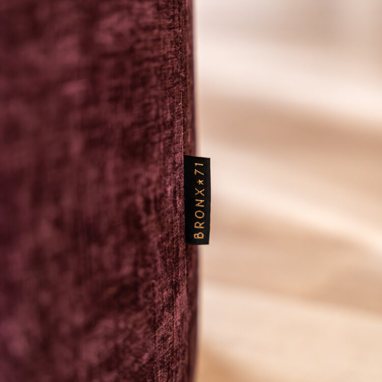 Hocker Elle rund Chenille lila ø70 cm