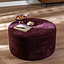 Hocker Elle rund Chenille lila ø70 cm