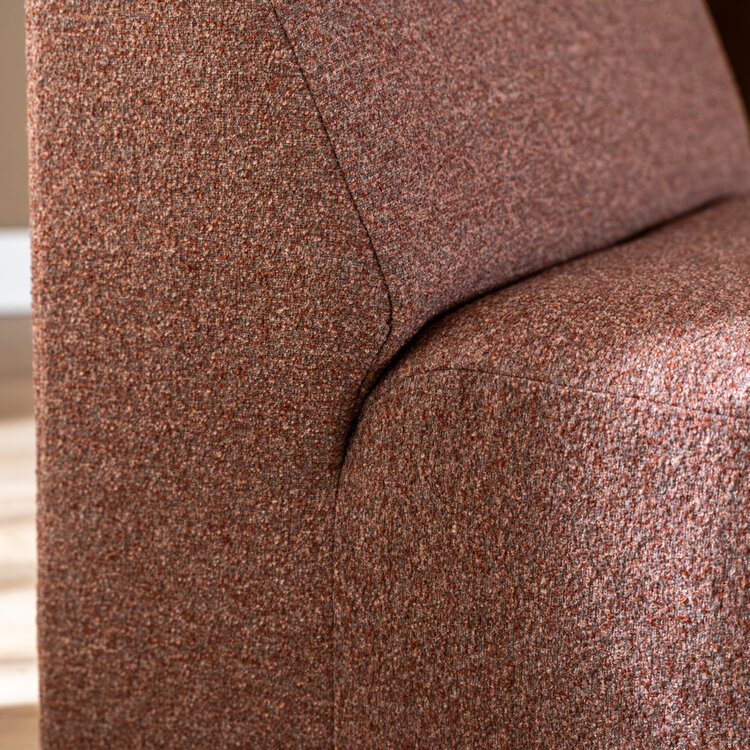 Sessel Maine bouclé rot/rosa