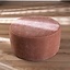 Hocker Chloe rund Chenille rosa ø70 cm