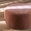 Hocker Chloe rund Chenille rosa ø70 cm