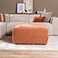 Hocker Maine Melierter Stoff Terrakotta