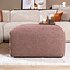 Hocker Maine Bouclé rot/rosa