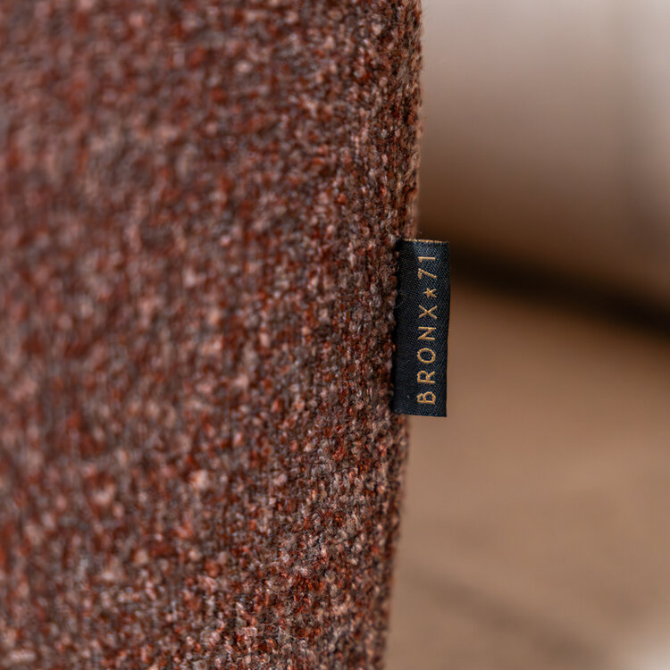 Hocker Maine Bouclé rot/rosa