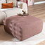 Hocker Maine Bouclé rot/rosa