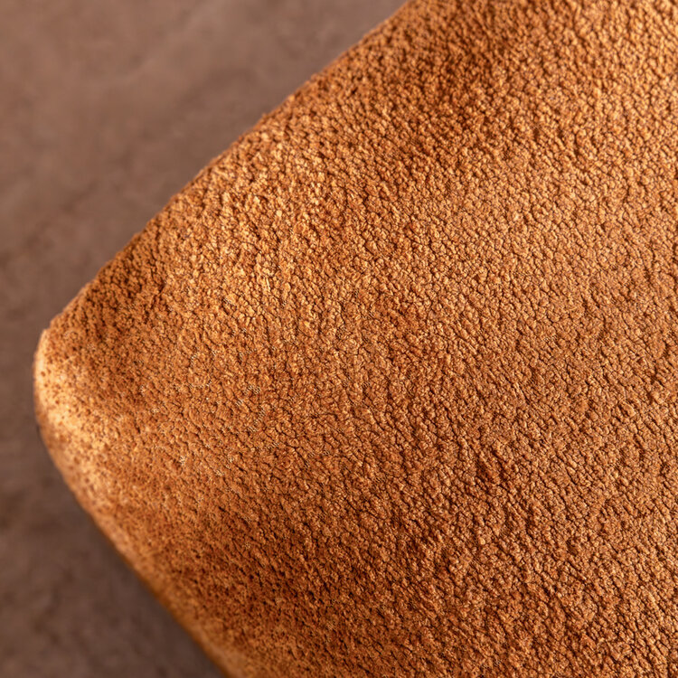 Hocker Maine Bouclé terrakotta