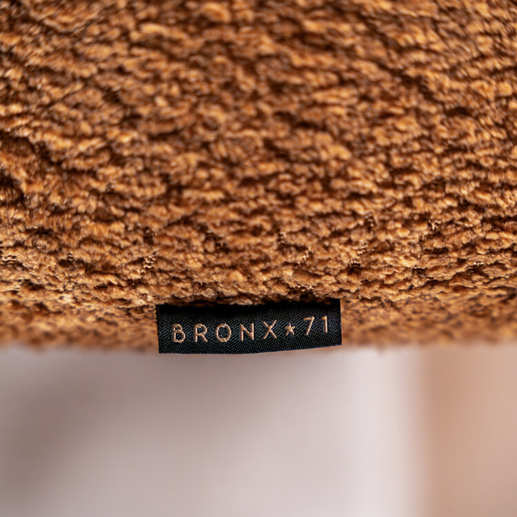 Hocker Maine Bouclé terrakotta