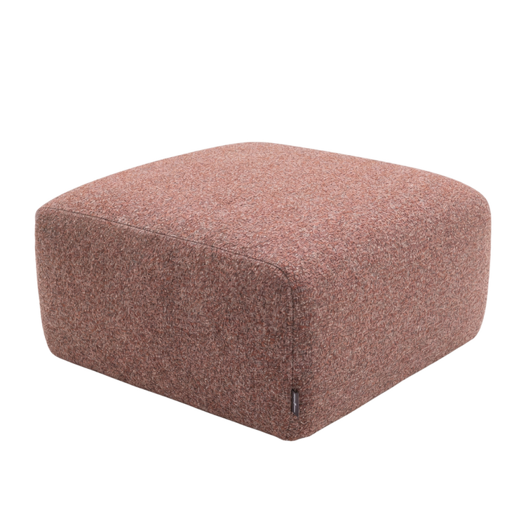 Hocker Maine Bouclé rot/rosa