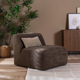 Sessel Maine Chenille braun