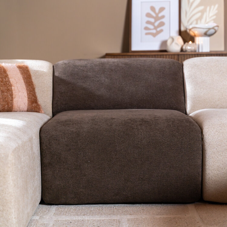 Sessel Maine Chenille braun
