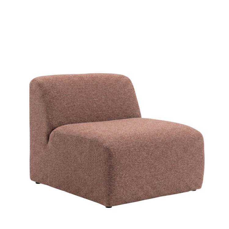 Sessel Maine bouclé rot/rosa