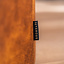 Hocker Kyla Eco-Leder rund cognac