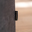 Hocker Kyla Eco-Leder rund anthrazit