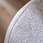 Hocker Juna Chenille Stoff weiß