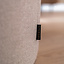 Hocker Hilda rund Stoff taupe