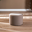 Hocker Hilda rund Stoff taupe