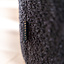 Bouclé Hocker Nora rund schwarz