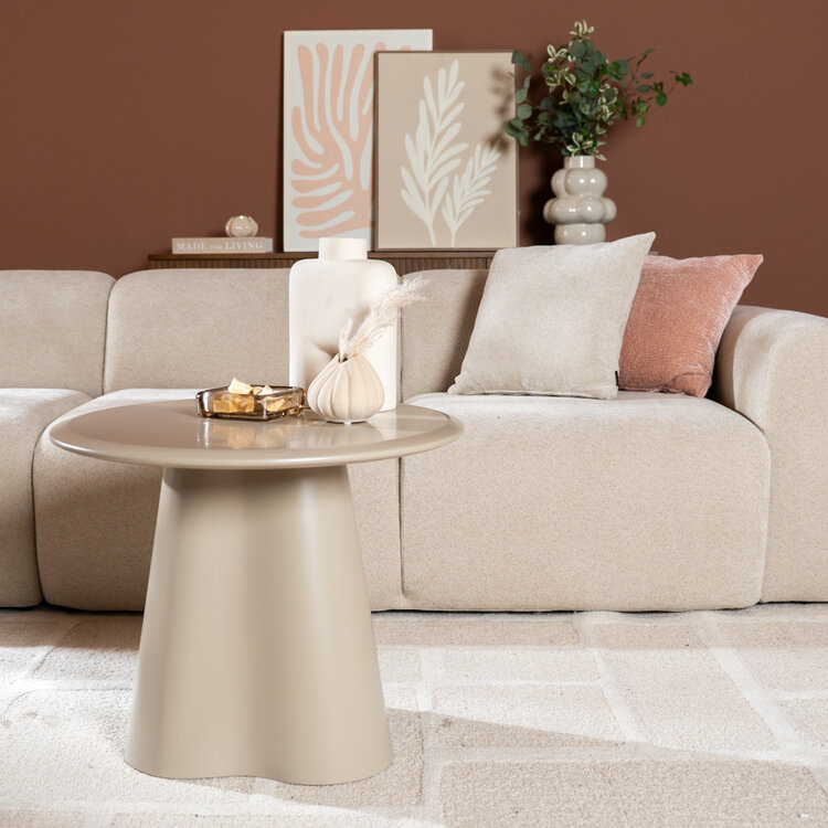 Beistelltisch Orion rund ø60 cm taupe