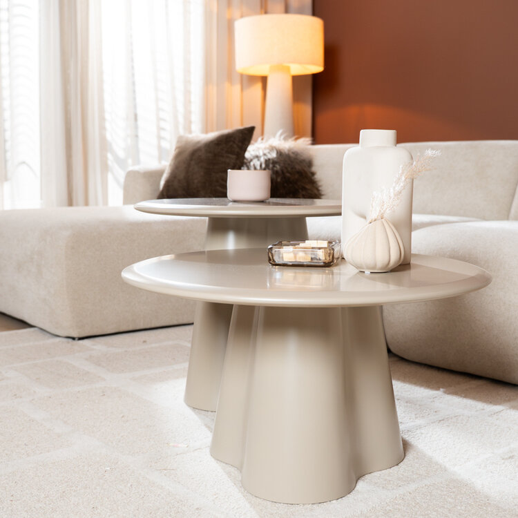 Beistelltisch Orion rund ø60 cm taupe