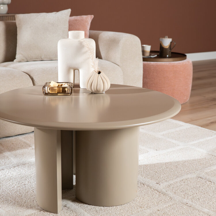 Couchtisch Nova rund ø80 cm taupe