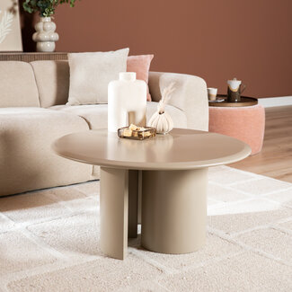 Couchtisch Nova rund ø80 cm taupe