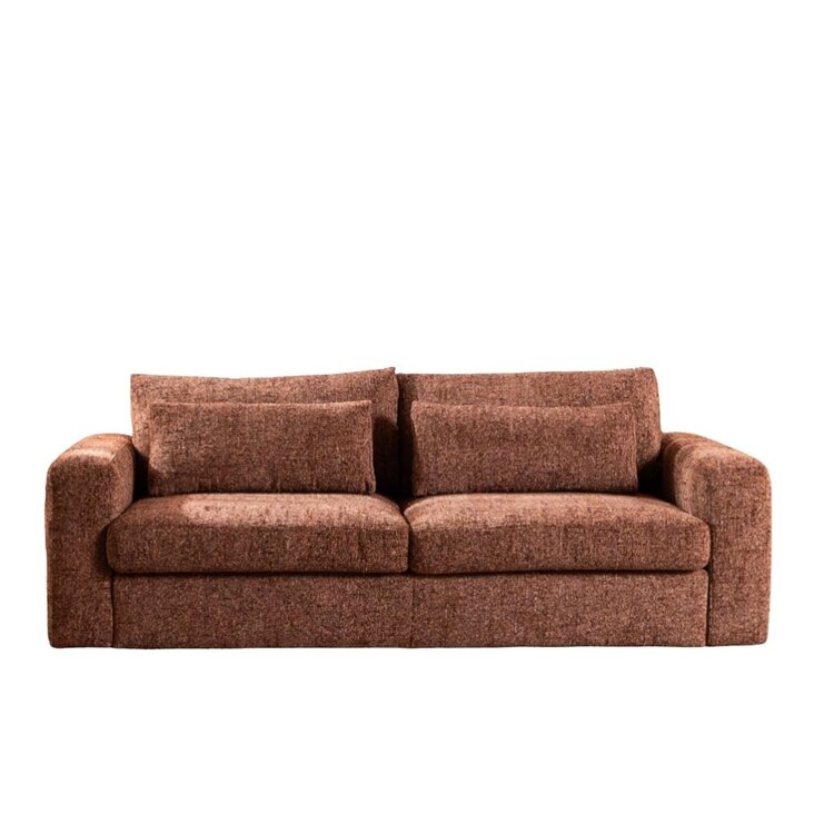3-Sitzer Sofa Kyle Chenille rot