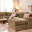 U-Sofa Kyle 6-Sitzer Chenille olive grün