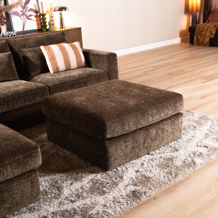 Hocker Kyle chenille mocha