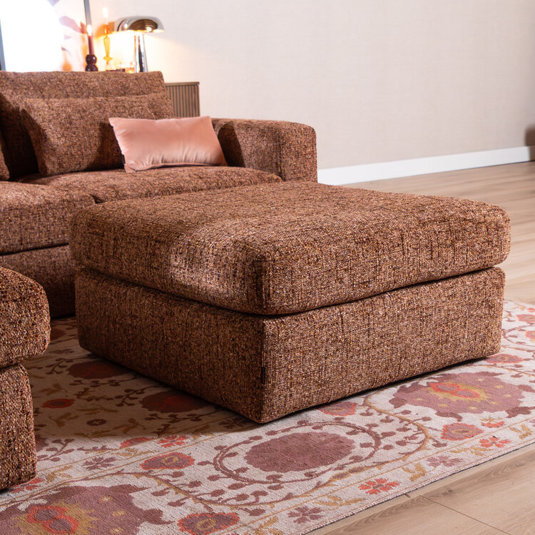 Hocker Kyle chenille rot