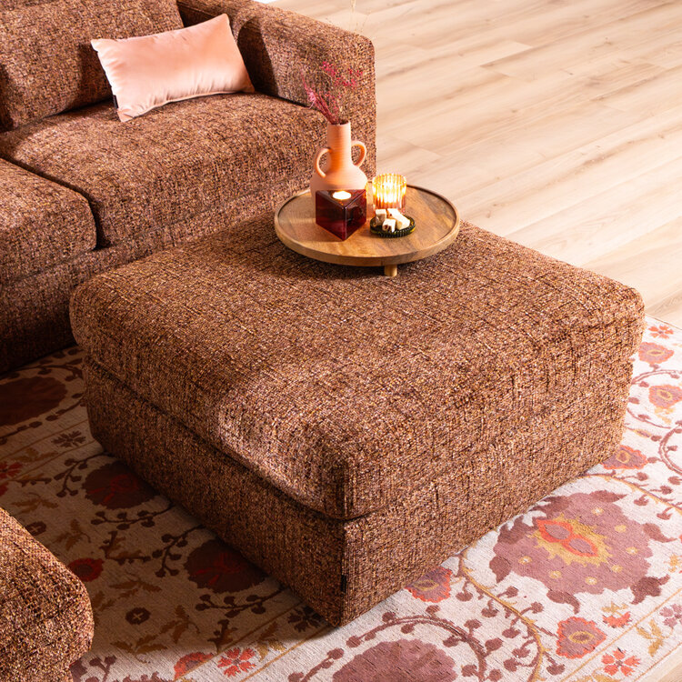 Hocker Kyle chenille rot
