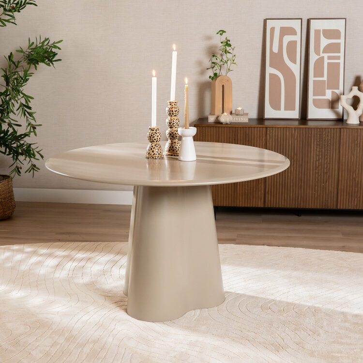 Esstisch Orion ø 120 cm taupe