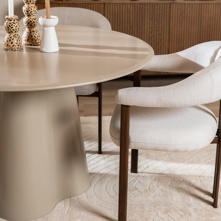 Esstisch Orion ø 120 cm taupe