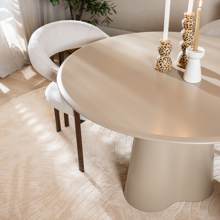 Esstisch Orion ø 120 cm taupe
