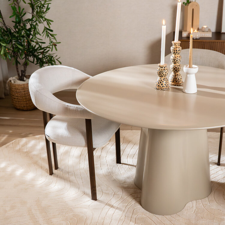 Esstisch Orion ø 120 cm taupe