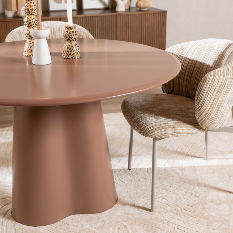 Esstisch Orion ø 120 cm Mocha Mousse