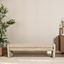 Esszimmerbank Ravi Chenille beige/taupe 160 cm